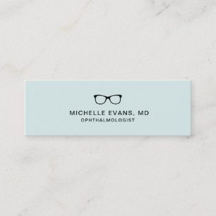 Carte De Visite Mini Logo des lunettes de vue d'ophtalmologiste à la me