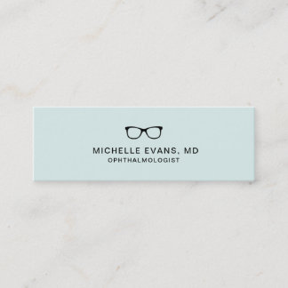 Carte De Visite Mini Logo des lunettes de vue d'ophtalmologiste à la me