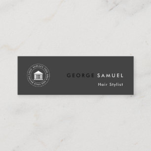 Carte De Visite Mini Logo et nom d'entreprise simple et élégant