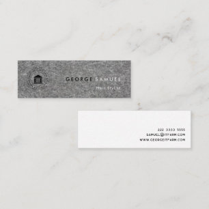 Carte De Visite Mini Logo et nom d'entreprise simple et élégant
