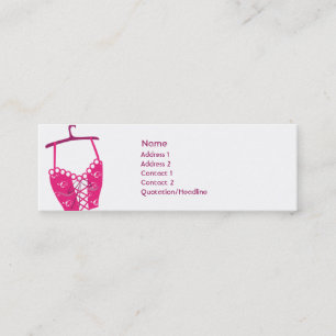 Carte De Visite Mini Longlinebra rose - maigre