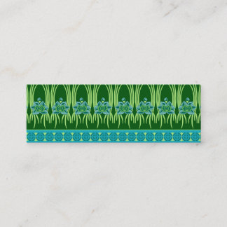 CARTE DE VISITE MINI LOTUS NOUVEAU : SCÈNE DE VERT BLEU