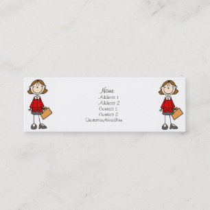 Carte De Visite Mini Madame Profile Cards d'affaires