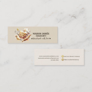 Carte De Visite Mini Magasin de boulangerie Pâtissier Dessert Sucreries