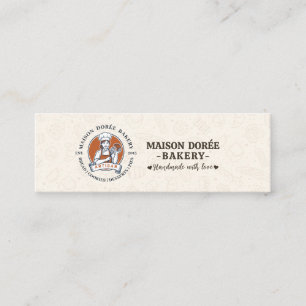 Carte De Visite Mini Magasin de boulangerie Pâtissier Dessert Sucreries