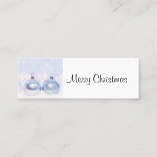 Carte De Visite Mini Magical Metallic Christmas Balls