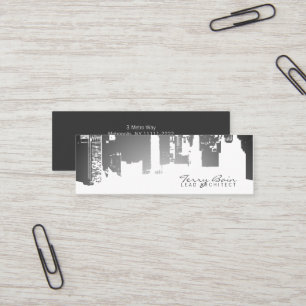 Carte De Visite Mini Maigre horizontal de partie supérieure de gradien
