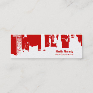 Carte De Visite Mini Maigre horizontal de partie supérieure en centre
