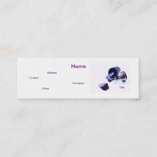 Carte De Visite Mini Manicuriste En Violet