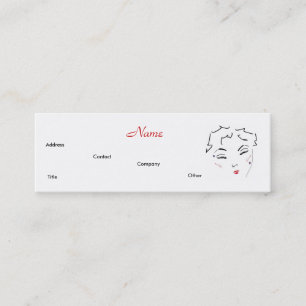 Carte De Visite Mini Maquillage Artiste Diva Lips I