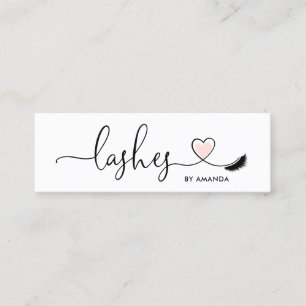 Carte De Visite Mini Maquillage Artiste Eyebrow Eyes Lashes Coeur