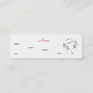 Carte De Visite Mini Maquillage Artiste tendance IV