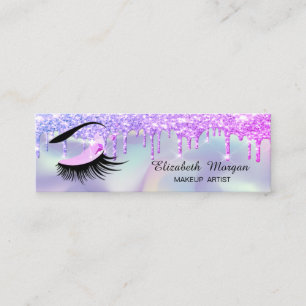 Carte De Visite Mini Maquillage, Holographie Lashes Parties scintillant