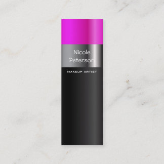 Carte De Visite Mini Maquillage rose de rouge à lèvres