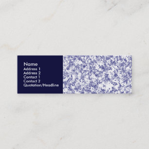 Carte De Visite Mini Marbre bleu