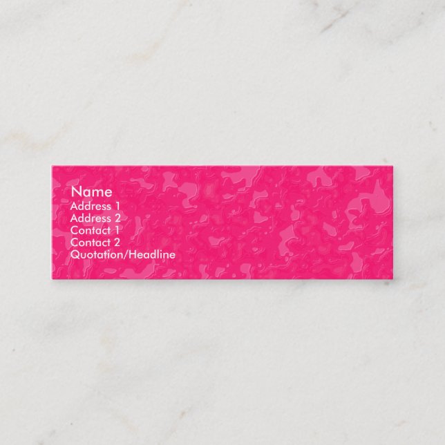 Carte De Visite Mini Marbre rose (Devant)