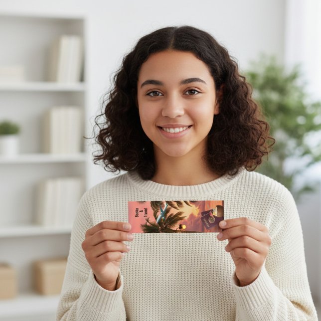 Carte De Visite Mini Marque-page d'évasion tropicale (Créateur téléchargé)