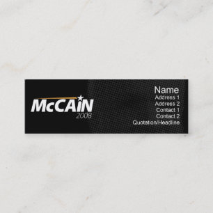 Carte De Visite Mini McCain - maigre