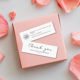 Carte De Visite Mini Merci de marque minimaliste moderne