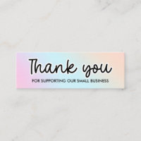 MERCI HOLOGRAPHIQUE RAINBOW pour votre commande