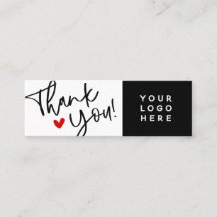 Carte De Visite Mini Merci Petite entreprise Artiste Mots clés de suspe