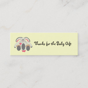 Carte De Visite Mini Merci pour le cadeau de bébé