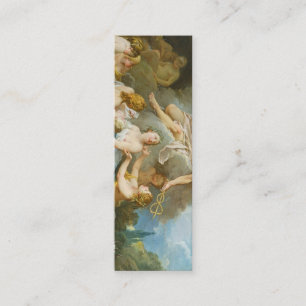 Carte De Visite Mini Mercure confiant le Baccus bébé aux Nymphes