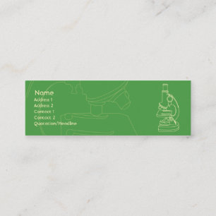 Carte De Visite Mini Microscope - Patiné