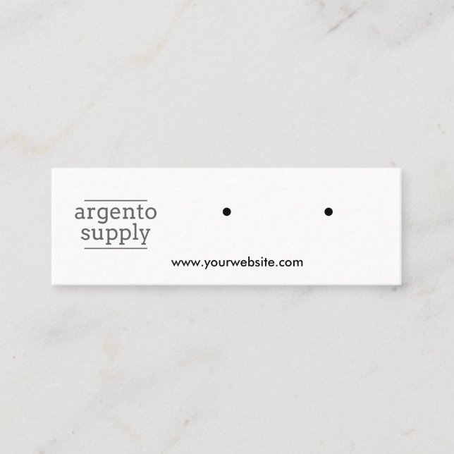 Carte De Visite Mini Mini carte à oreille horizontale (Devant)