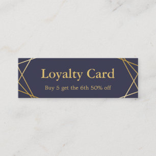 Carte De Visite Mini Mini carte de fidélité de motif géométrique