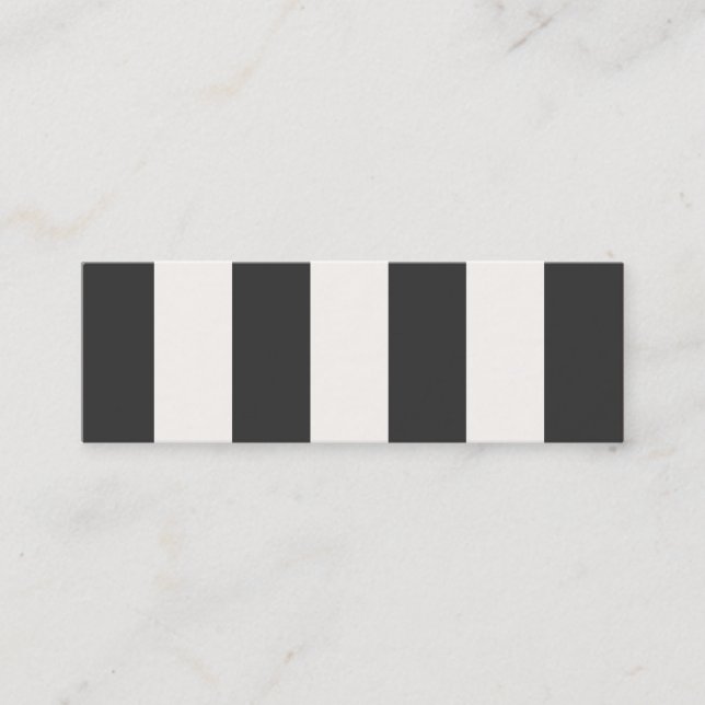 Carte De Visite Mini Mini carte de profil noir et blanc (Devant)