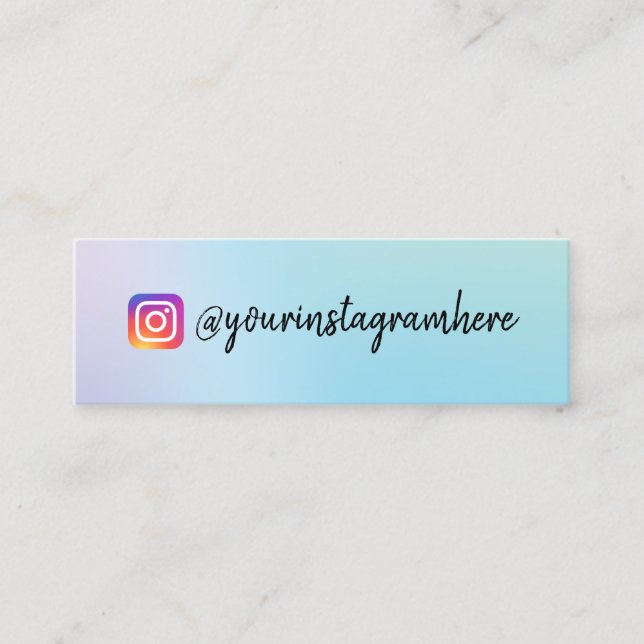 Carte De Visite Mini Mini-Carte de visite Holographique à changement de (Devant)