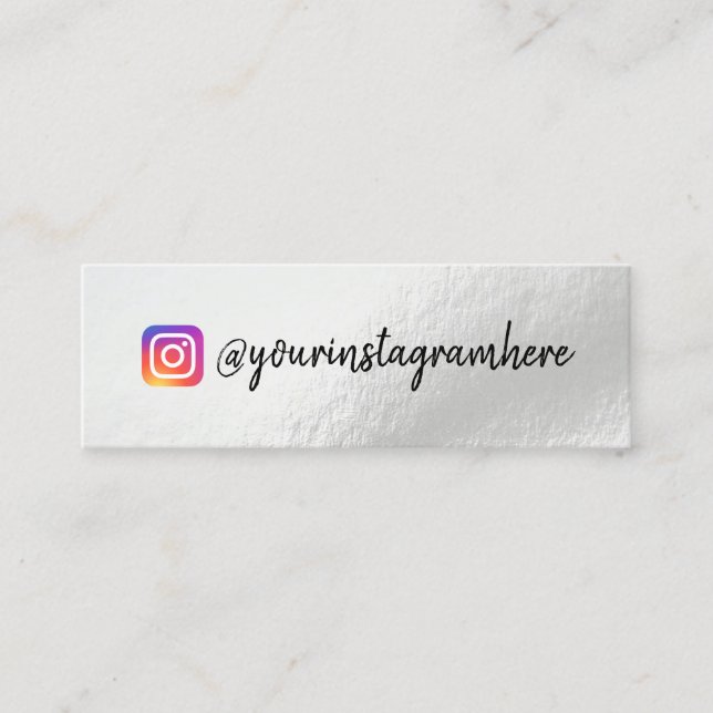 Carte De Visite Mini Mini-Carte de visite Holographique à changement de (Devant)