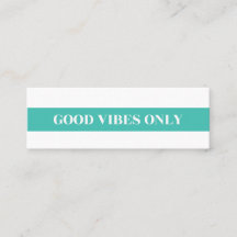 Mini carte "Good Vibes Only"