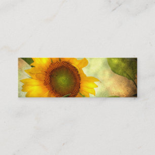 Carte De Visite Mini Mini carte personnalisable de tournesol