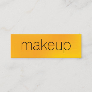 Carte De Visite Mini Minimaliste chic texte jaune Blended Arrière - pla