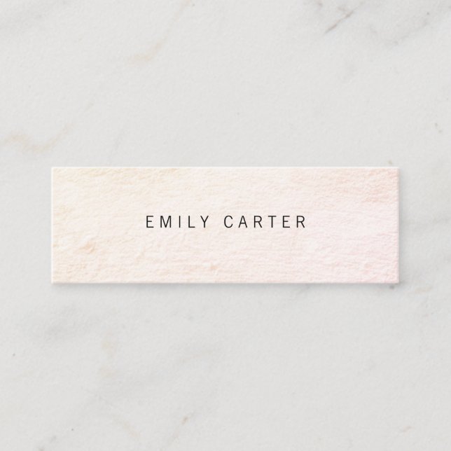 Carte De Visite Mini Minimaliste détendu (Devant)