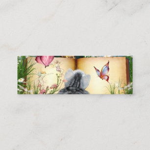 Carte De Visite Mini Minou de lecture