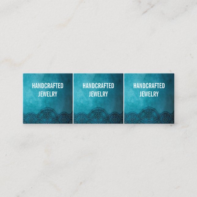 Carte De Visite Mini Minuscule Personnaliser-Carte-Bijoux Texte- Mini C (Devant)