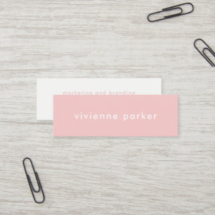 Carte De Visite Mini Mise en réseau millénaire élégante de médias