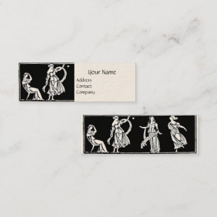 Carte De Visite Mini MODE ANTIQUE/blanc VINTAGE de noir de BOUTIQUE