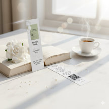 Modèle Signet minimaliste avec Book Cove