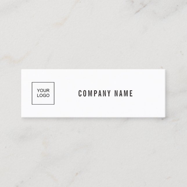 Carte De Visite Mini Modern Elegant Simple Plain Add Your Logo Company