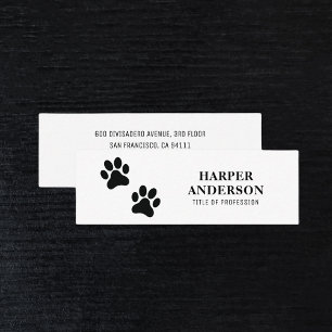 Carte De Visite Mini Moderne minimaliste animal de compagnie Sitter chi