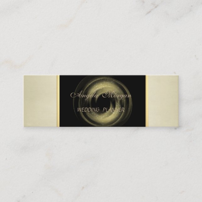 Carte De Visite Mini Moderne professionnel élégant (Devant)