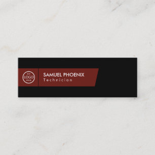 Carte De Visite Mini Moderne (Rouge)