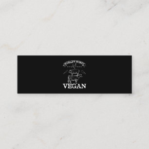 Carte De Visite Mini Mondes les plus mauvais Vegan Viande BBQ poulet po