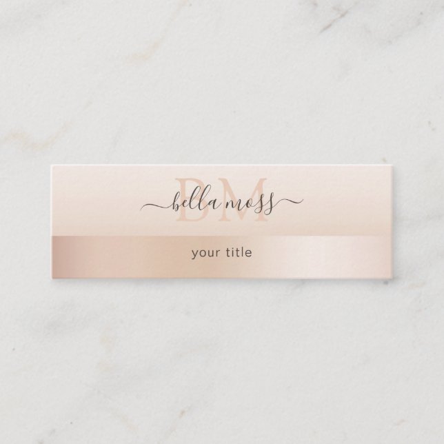 Carte De Visite Mini monogramme (Devant)