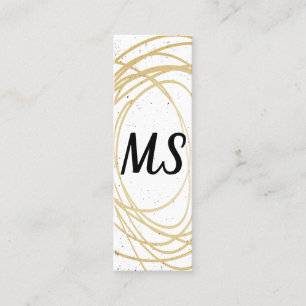 Carte De Visite Mini Monogramme / Expressif