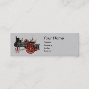 Carte De Visite Mini MONOGRAMME LOCOMOTIF À VAPEUR vintage